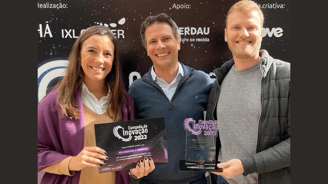 FCC é reconhecida como uma das 10 empresas mais inovadoras do Sul do Brasil