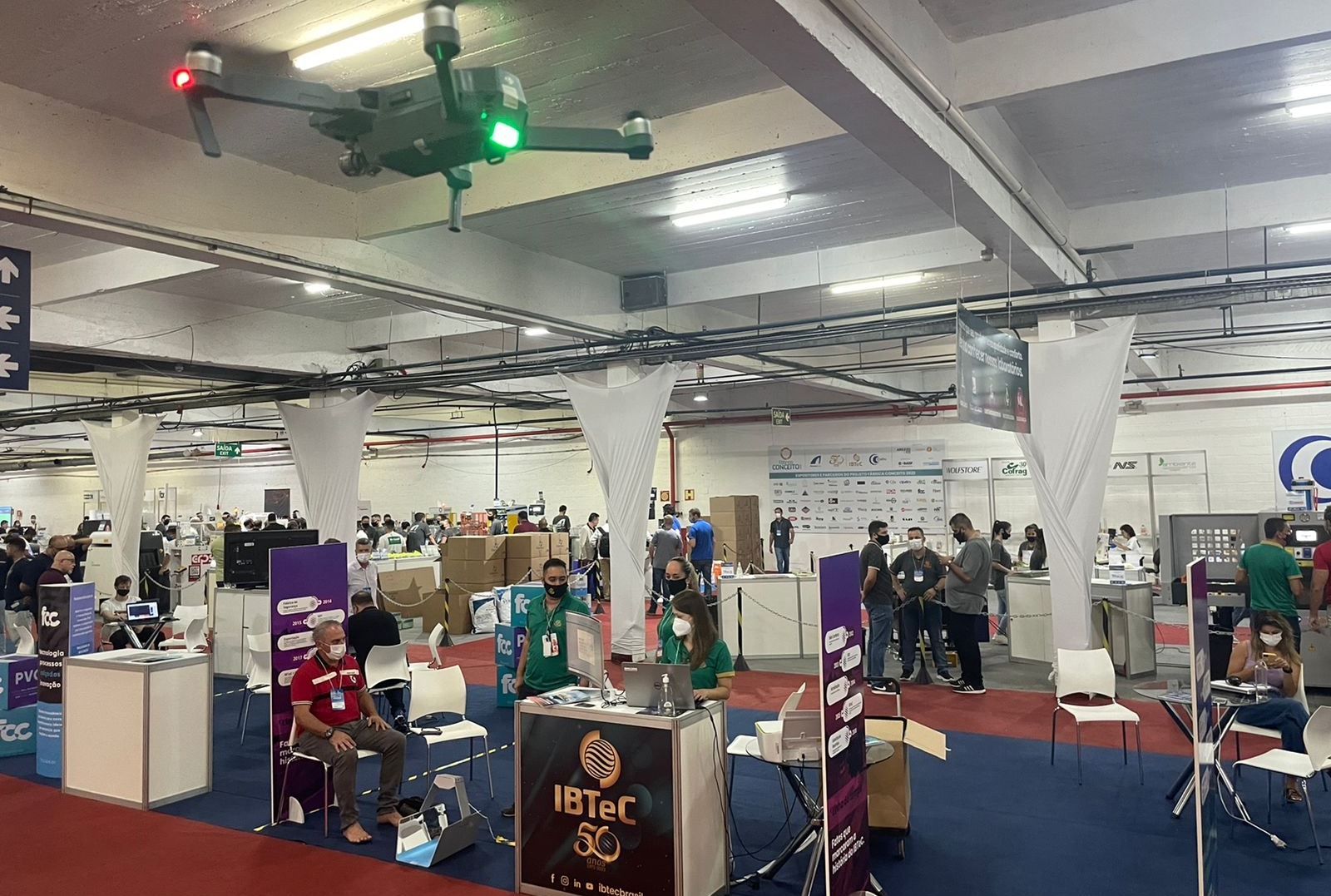 IBTeC usa drone para mostrar todos os detalhes da fábrica Conceito na Fimec 2022
