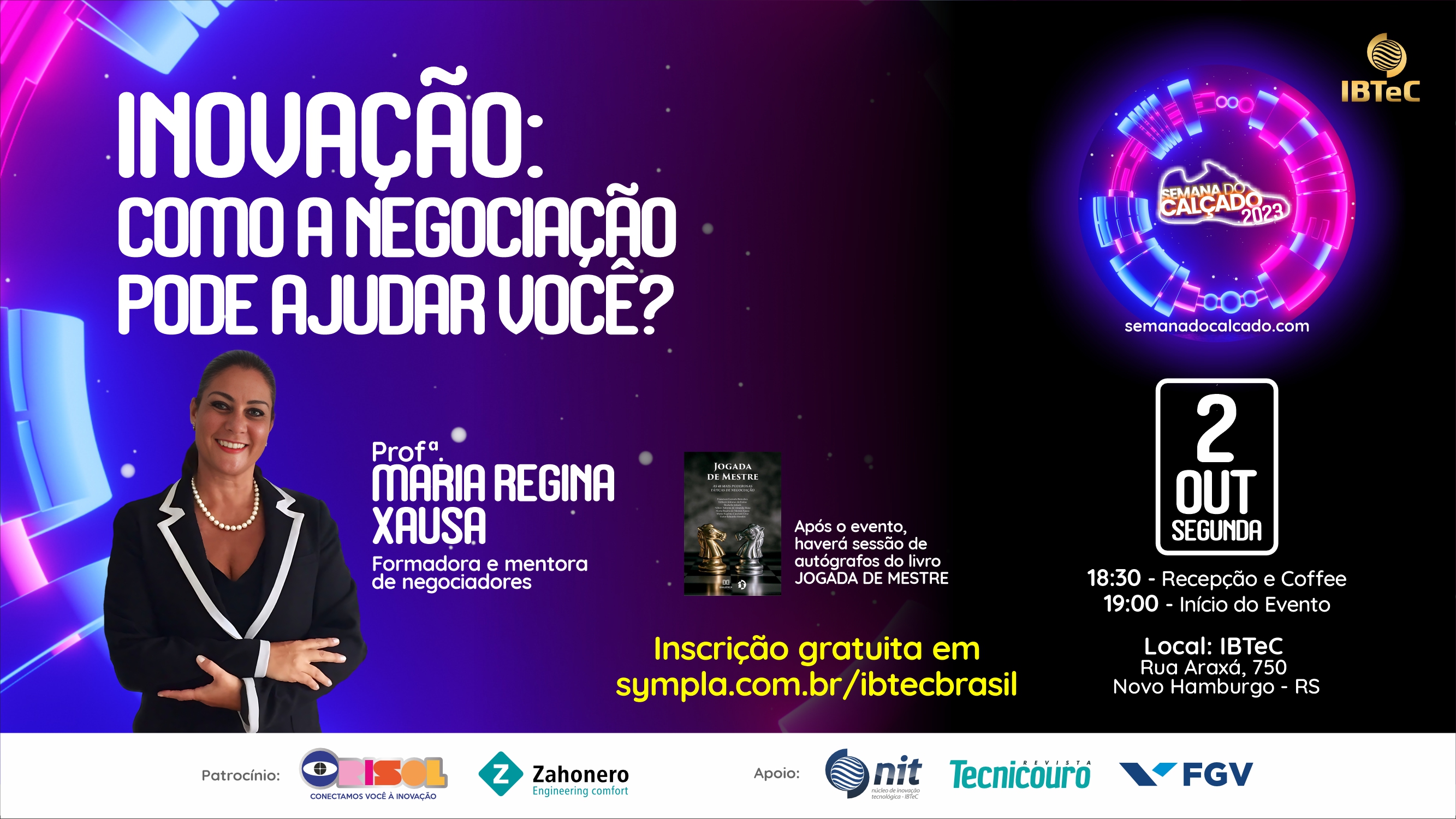 Palestra da FGV sobre inovação e negociação abrirá programação da Semana do Calçado 2023