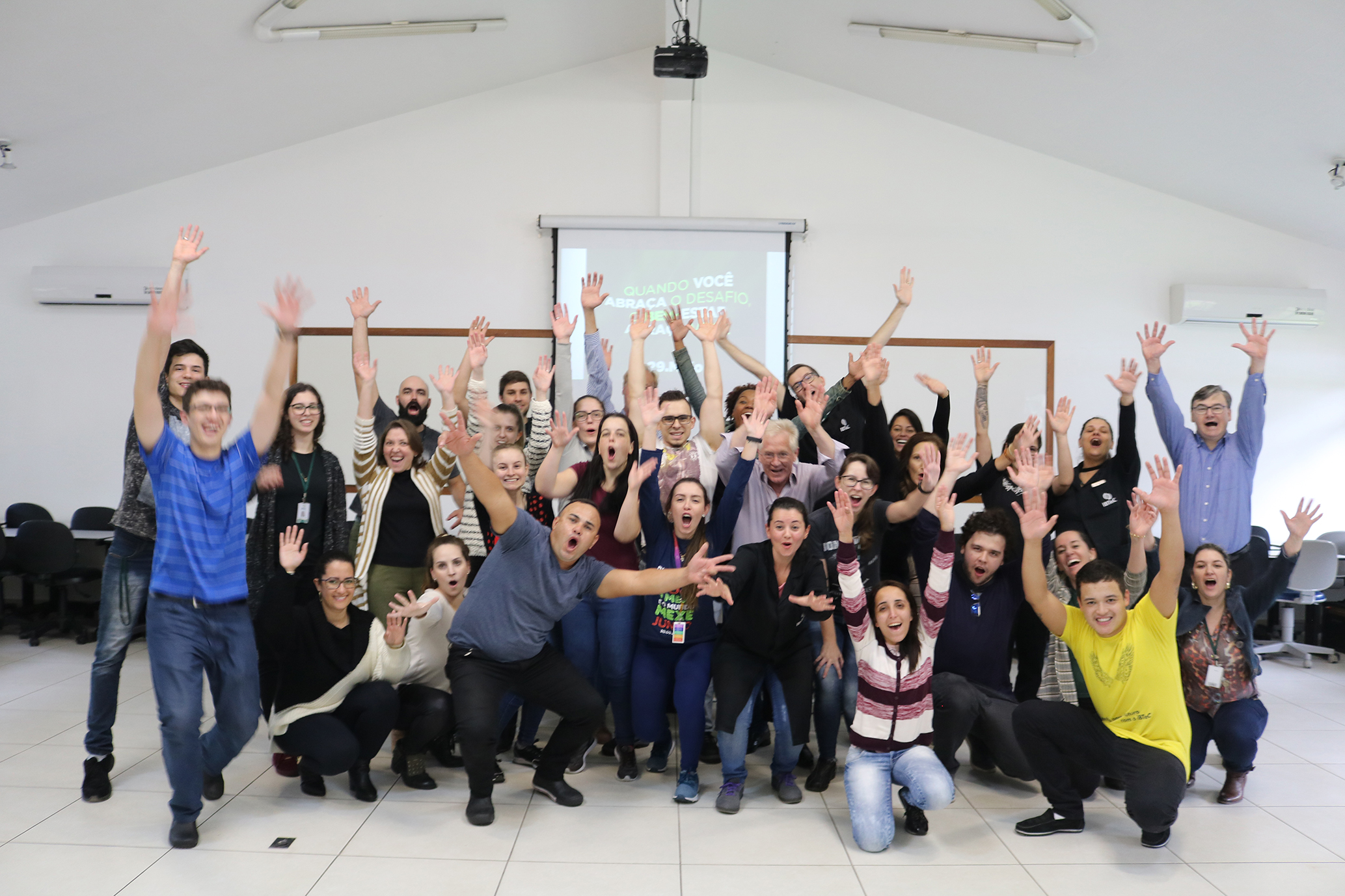 Equipe do IBTeC se exercita no Dia do Desafio