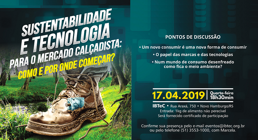 Sustentabilidade e tecnologia para o mercado calçadista será o tema do próximo Happy Hour com Tecnologia