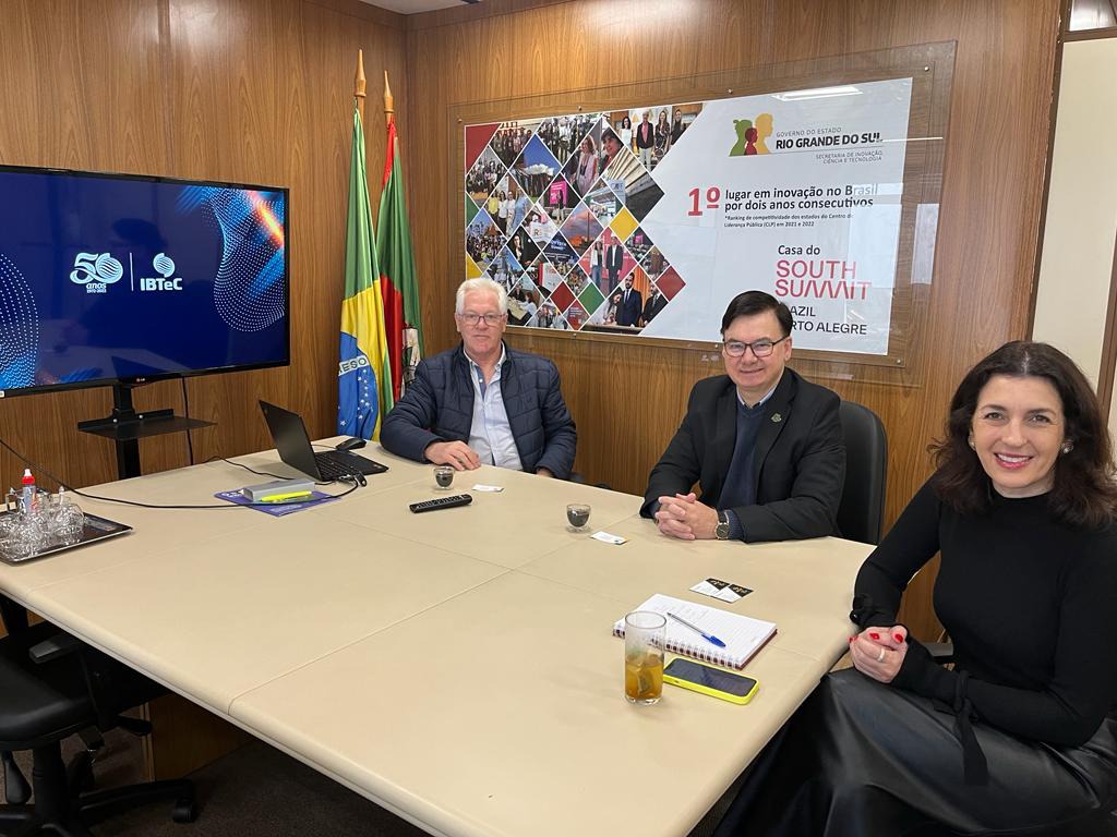 Em visita à Secretaria de Inovação, Ciência e Tecnologia do RS, IBTeC projeta ações colaborativas para o 2º semestre