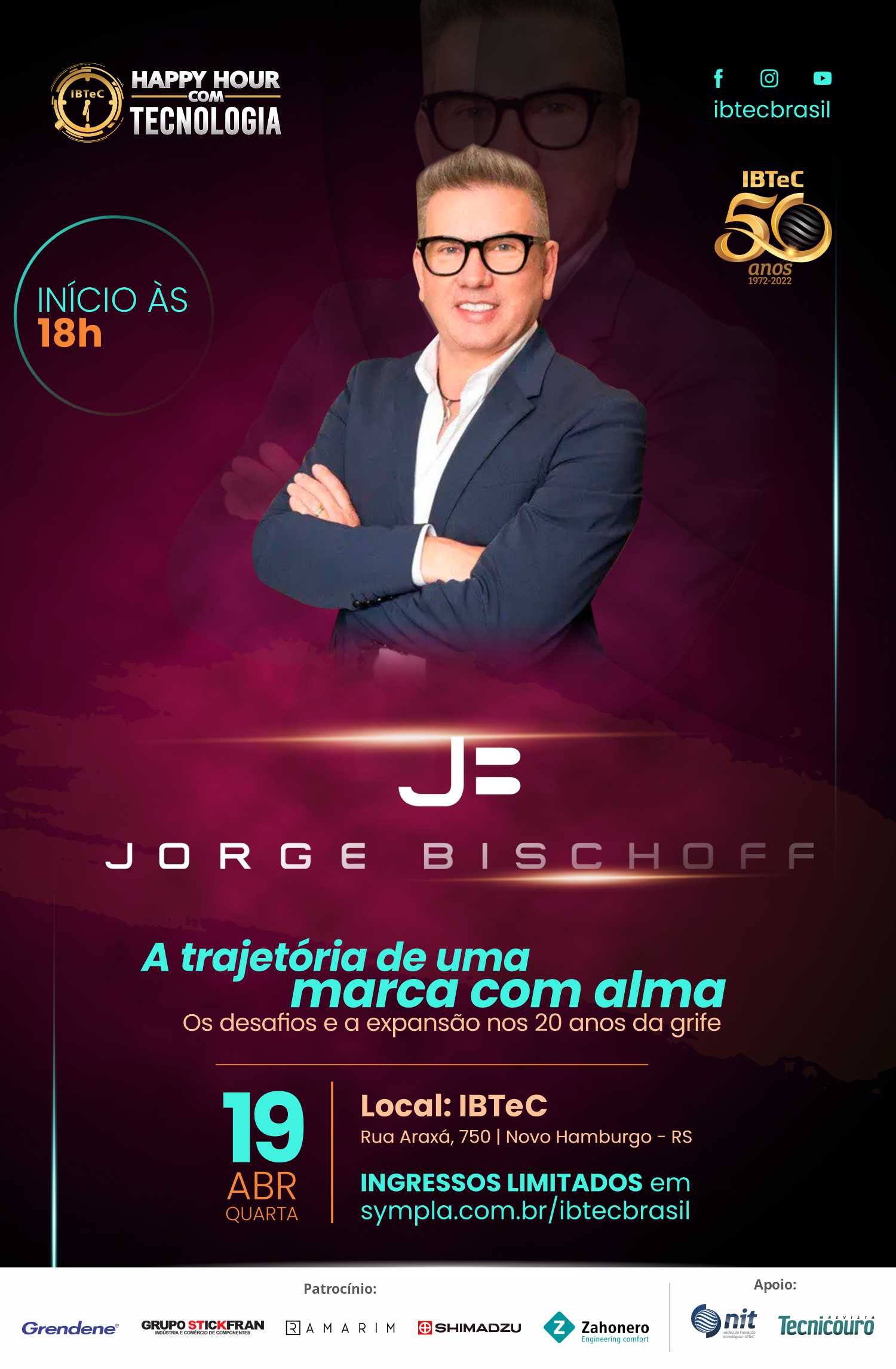 Evento HÍBRIDO! A trajetória de uma marca com alma – Os desafios e a expansão nos 20 anos da grife