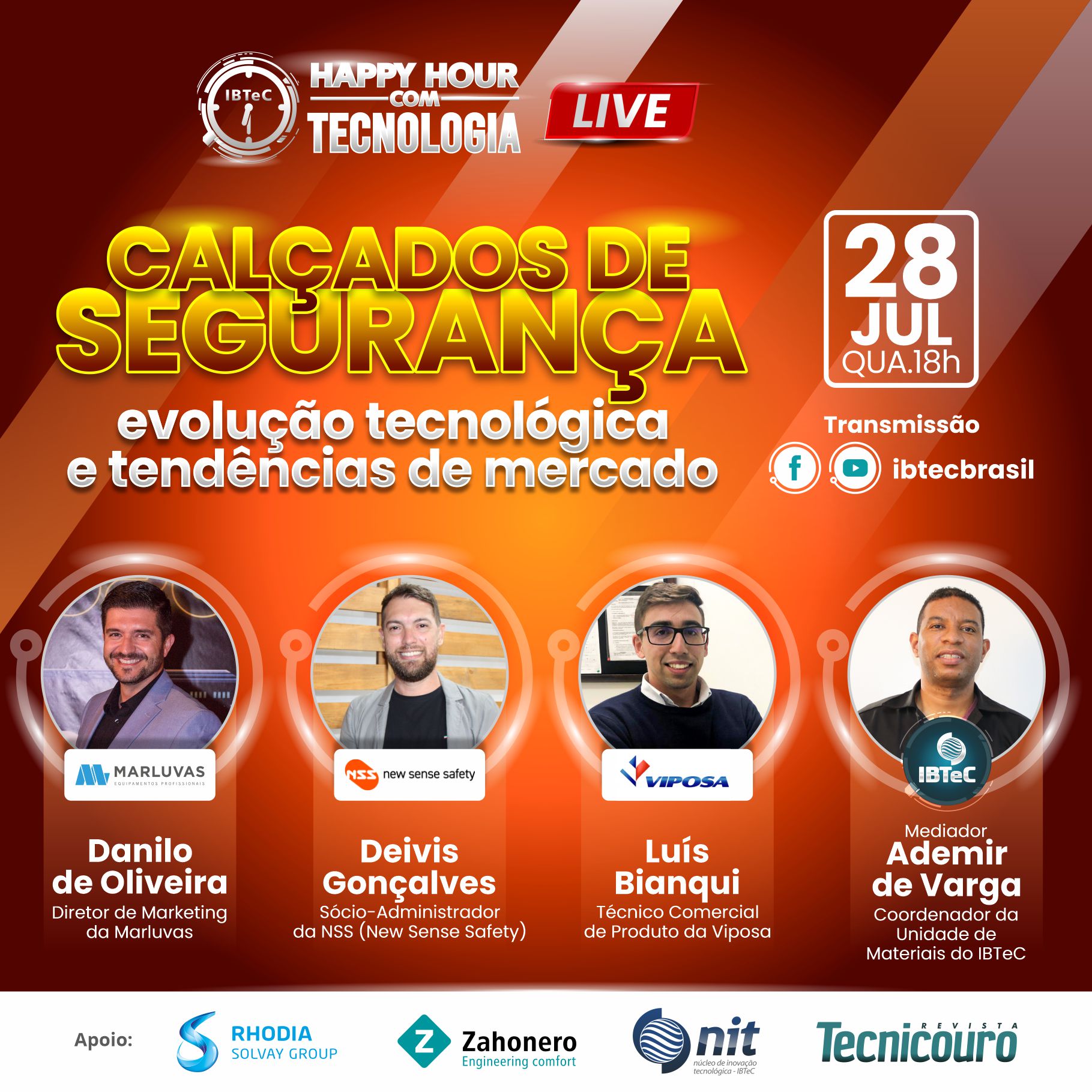 LIVE! Calçados de Segurança: Evolução tecnológica e tendências de mercado