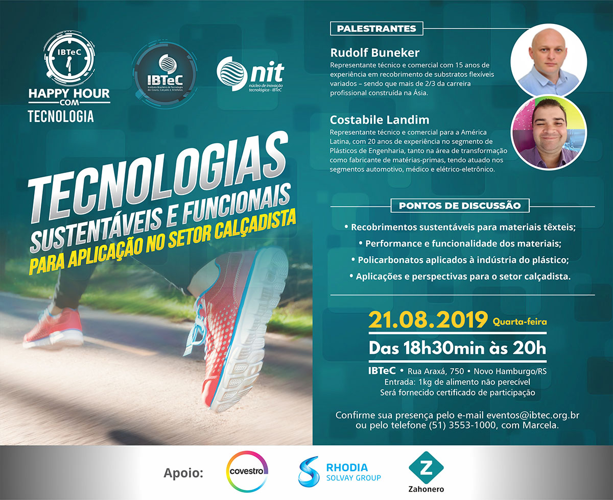 Tecnologias sustentáveis e funcionais para aplicação no setor calçadista