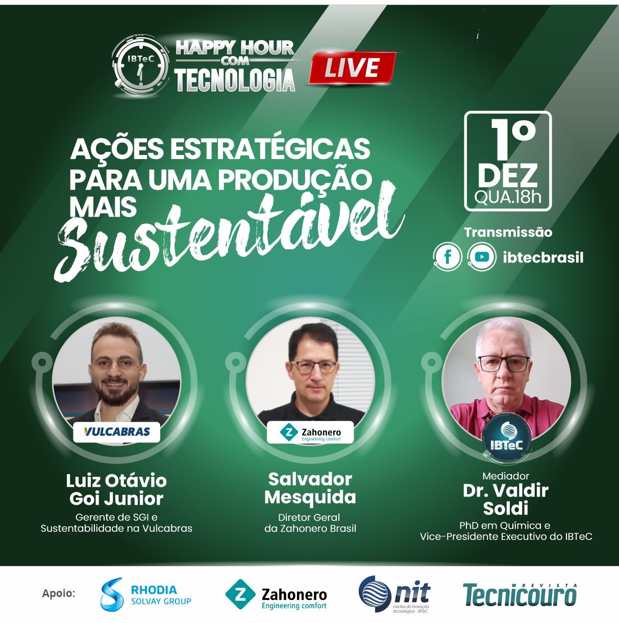 LIVE! Ações estratégicas para uma produção mais sustentável